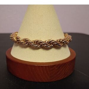 Vintage, Designer signed Miranda Frye Bracelet the Classic Rope Chain Bold, Edgy